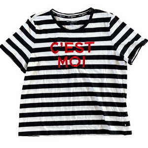 Karl Lagerfield Paris C’est Moi short sleeve T-shirt women’s size XL Top
